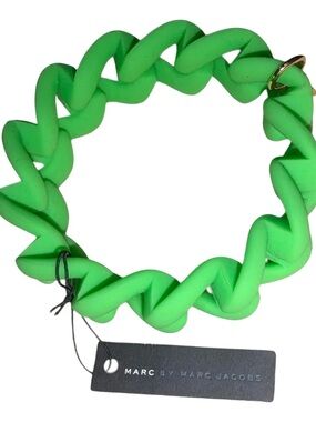Marc by Marc Jacobs Bright Green Twisted Chain Bracelet